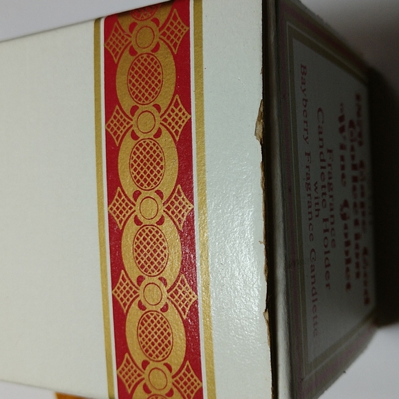 Vtg AVON Ruby Red 1876 Cape Cod Pattern Footed Wine Goblet-In Box w/Candle - Picture 10 of 10